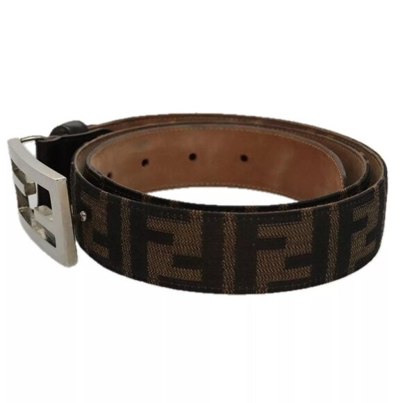 FENDI Zucca Canvas Belt 32.3\